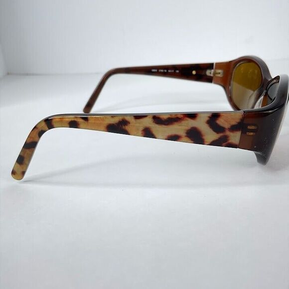 Kate Spade Sunglasses Brown Leopard Rectangle Dee/S 01W0 Frames 54-17 120 Italy - Picture 6 of 9